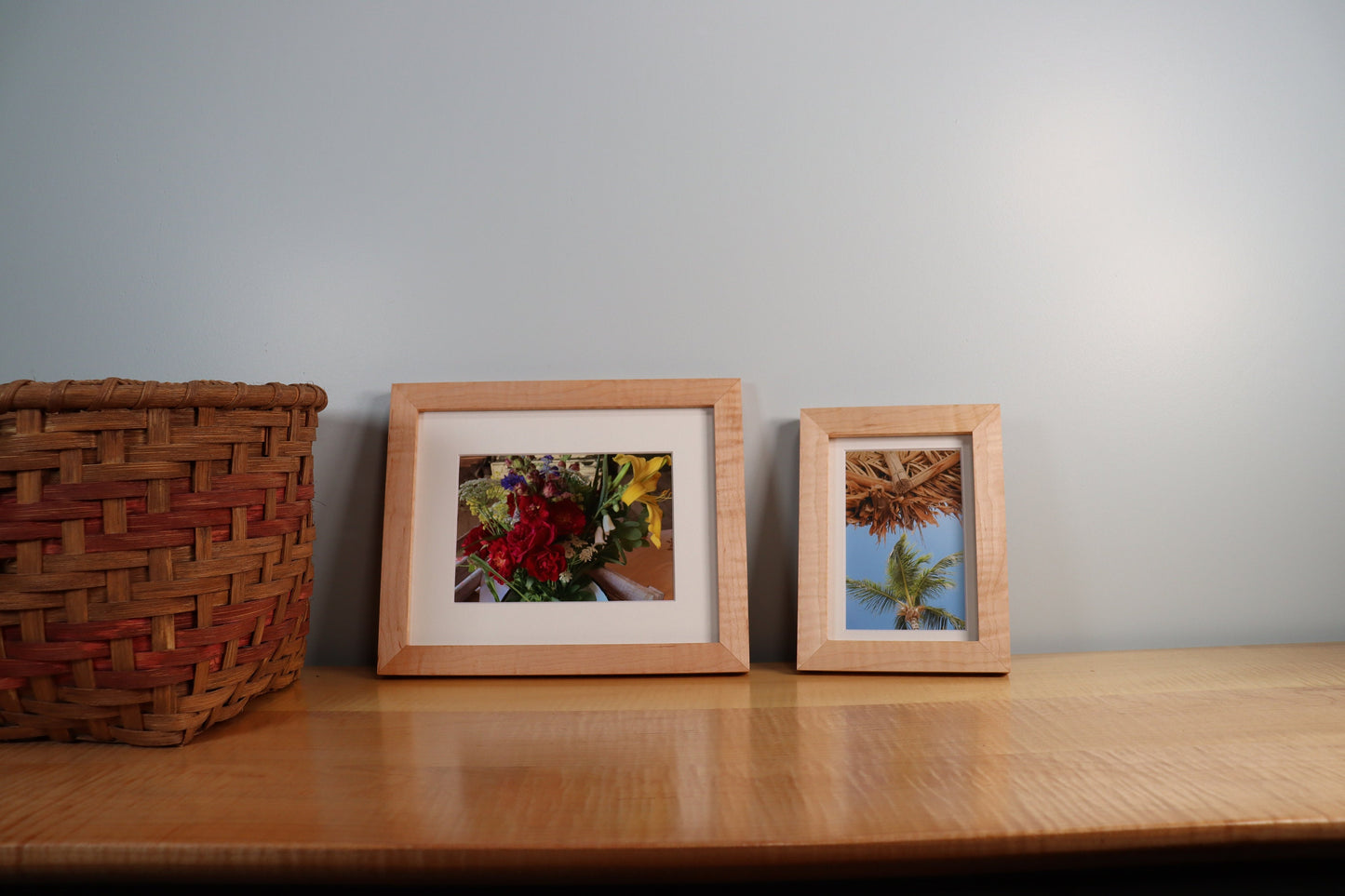 Curly Maple Picture Frame - Minimalist Profile