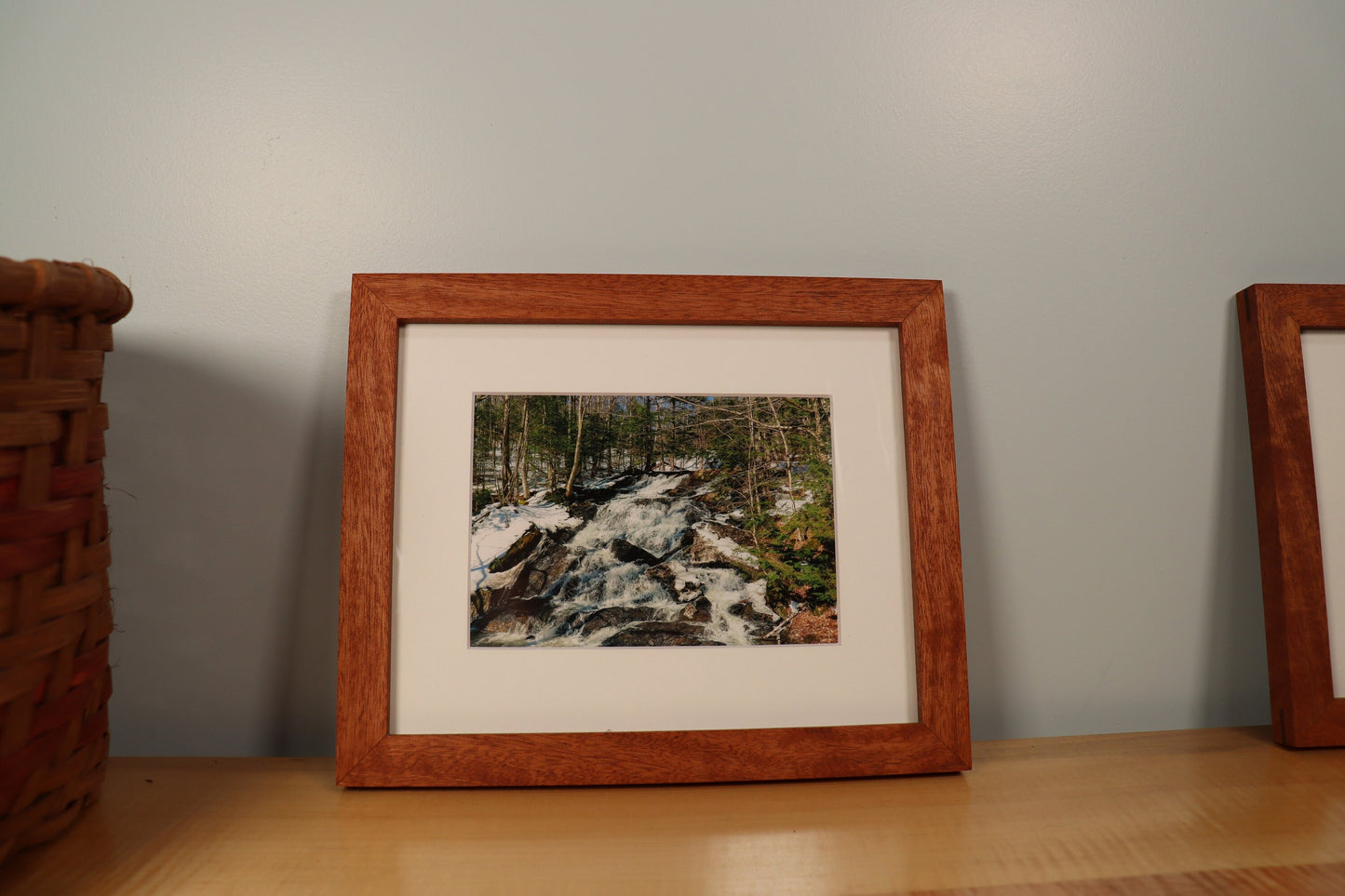 Mahogany Gallery Frame - Minimalist Profile - Picture Frame | Natural Wood Frame