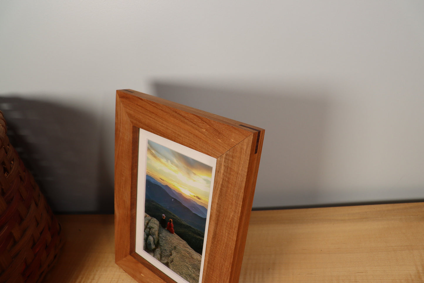 Dark Maple Gallery Frame - Minimalist Profile - Picture Frame | Natural Wood Frame