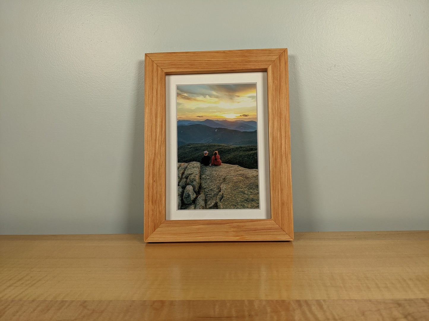Hickory Hardwood Gallery Frame - Minimalist Profile - Picture Frame | Natural Wood Frame
