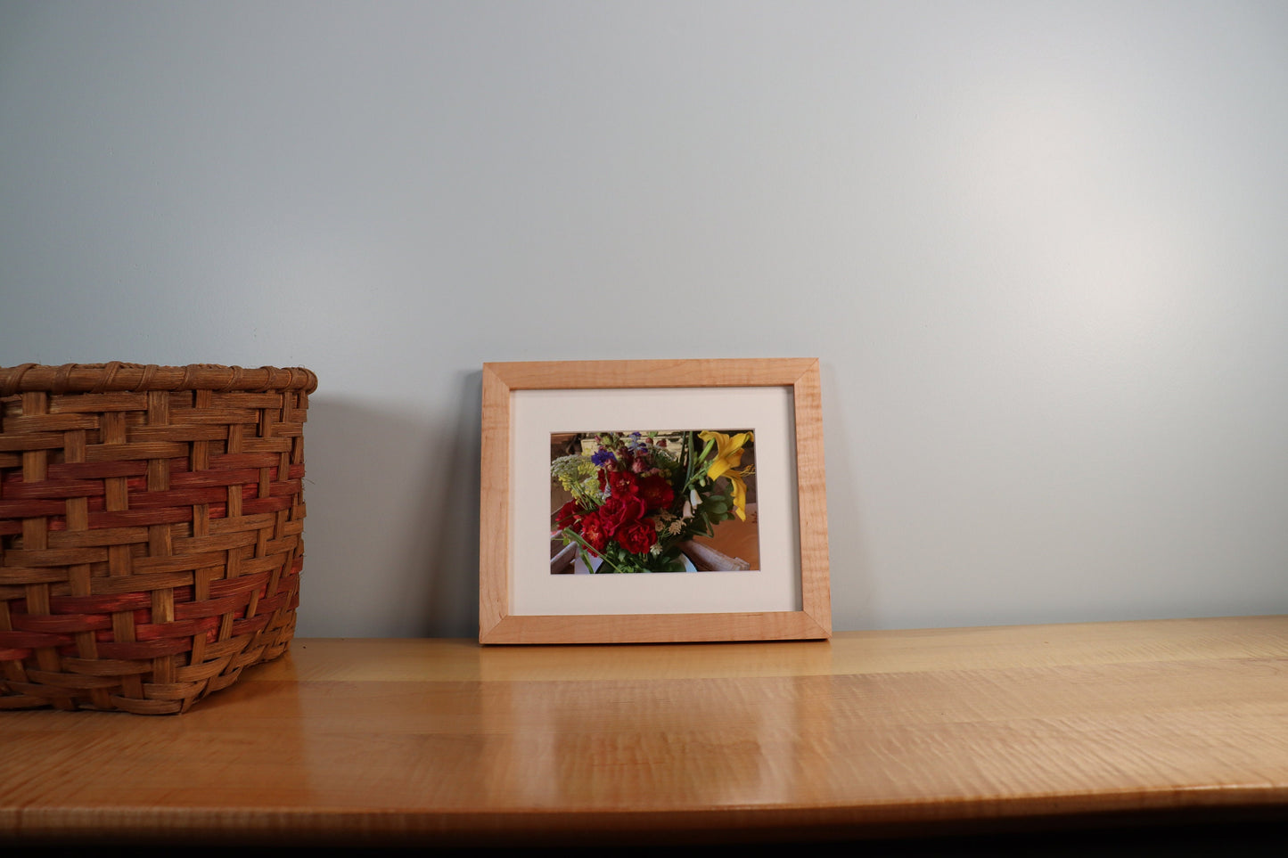 Curly Maple Picture Frame - Minimalist Profile