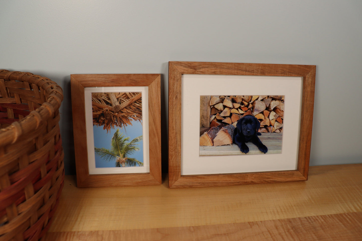 Dark Maple Gallery Frame - Minimalist Profile - Picture Frame | Natural Wood Frame