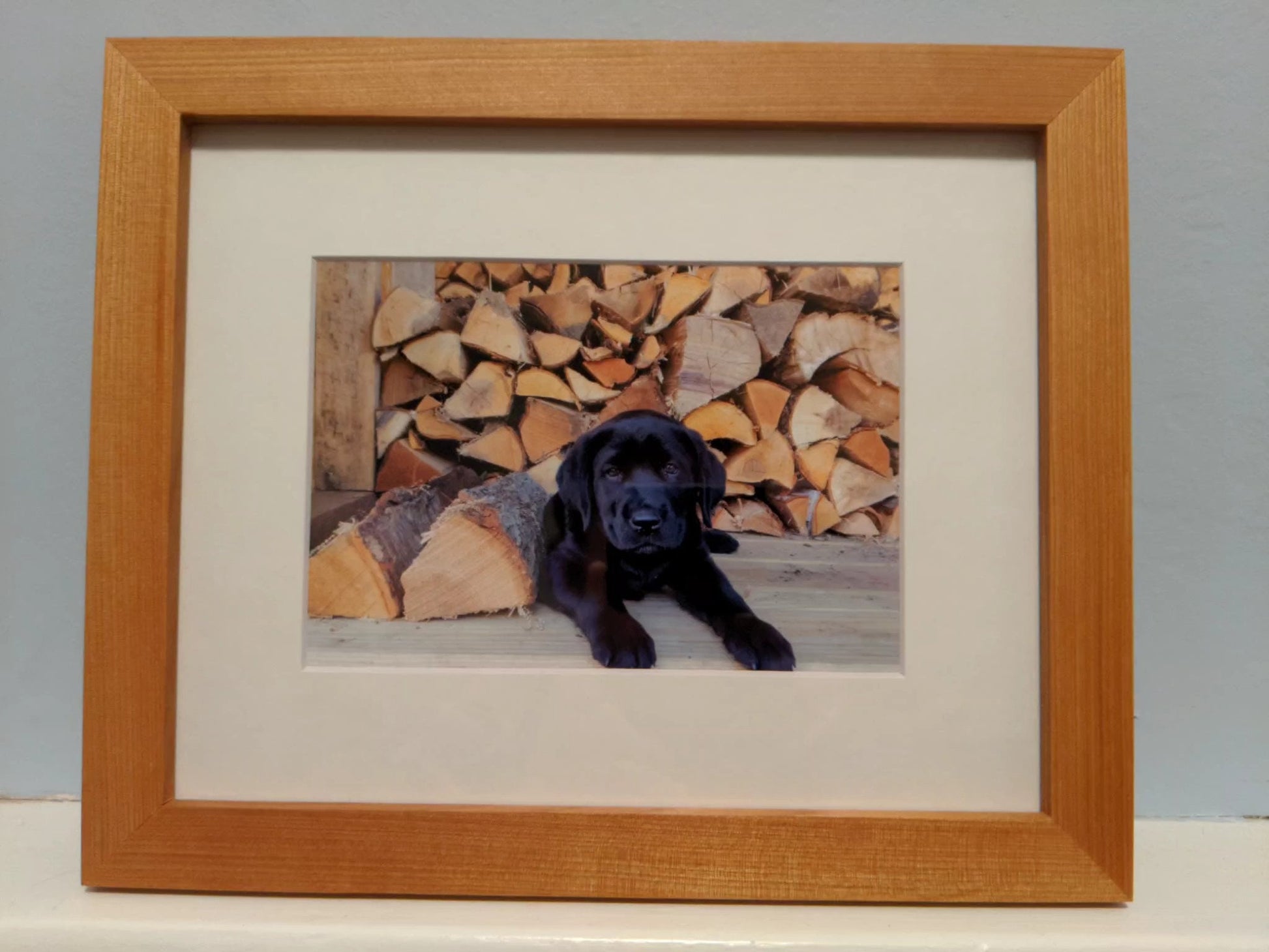 Hickory Hardwood Gallery Frame - Minimalist Profile - Picture Frame | Natural Wood Frame