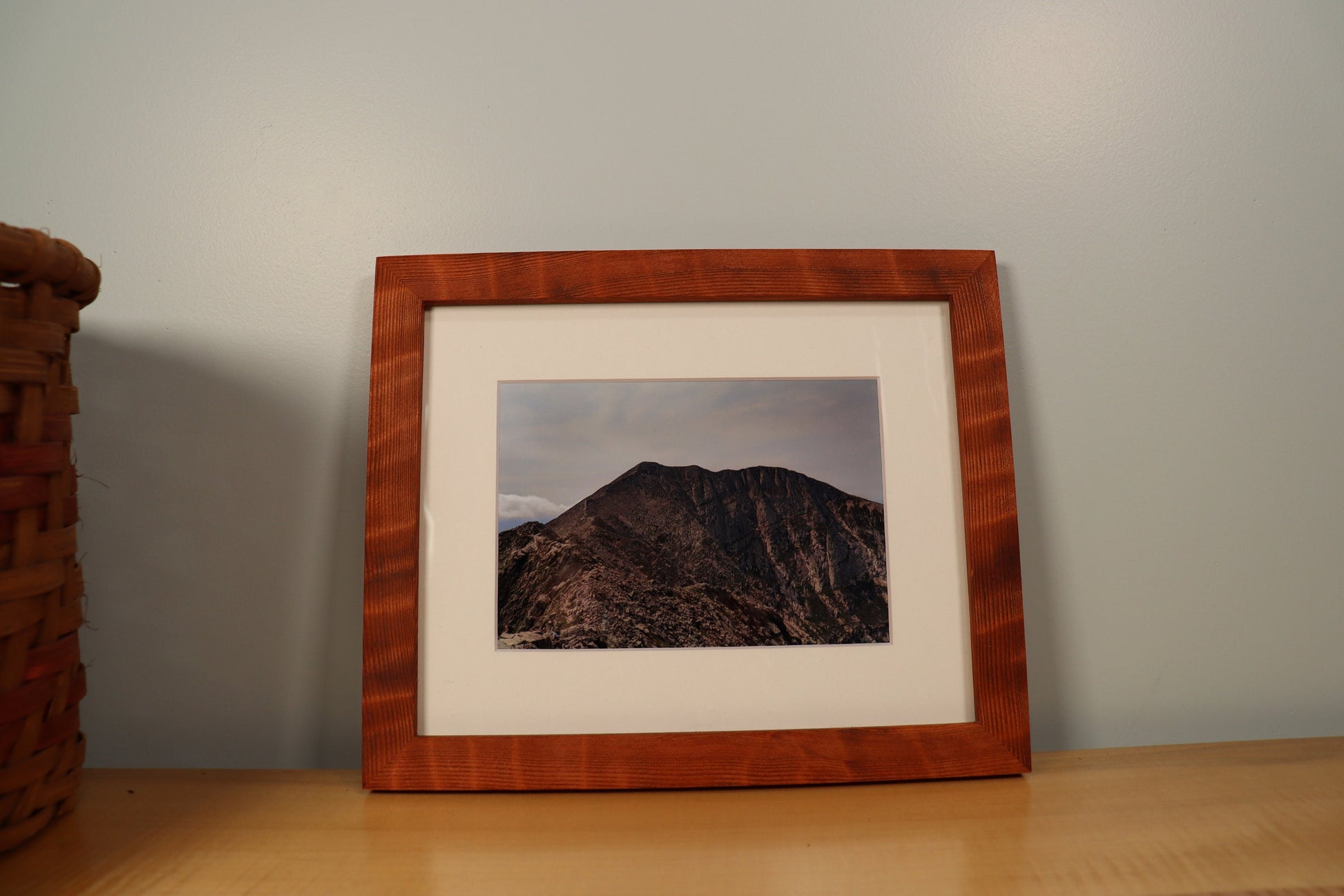 Curly Redwood Gallery Frame - Minimalist Profile -  Picture Frame | Natural Wood Frame
