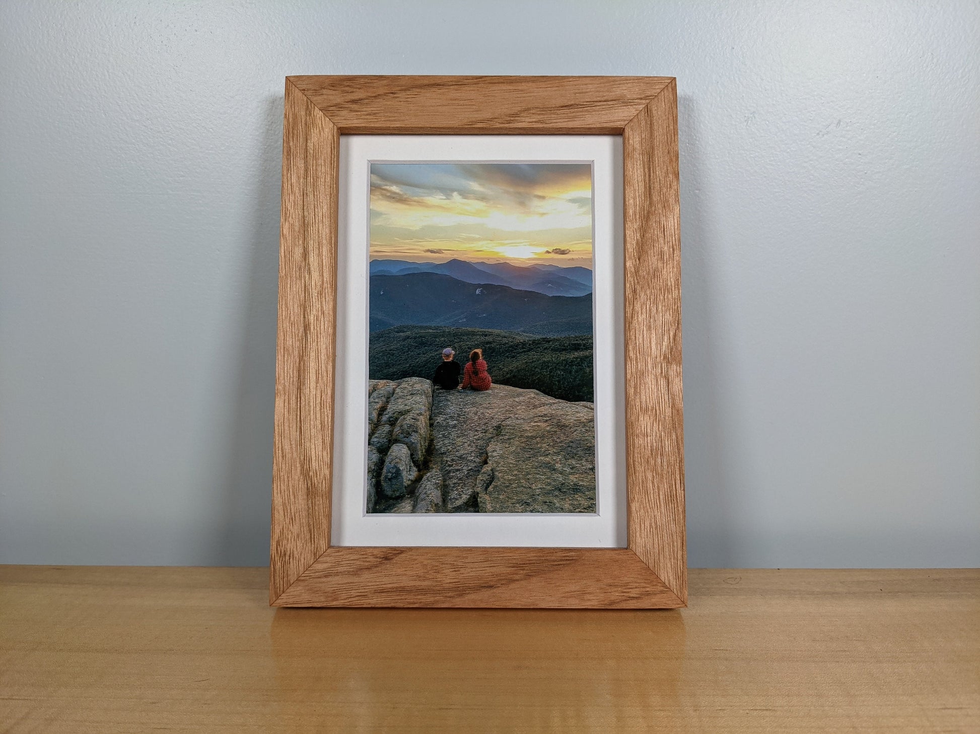 11x14 Reclaimed Wood Frame with Wooden Mat