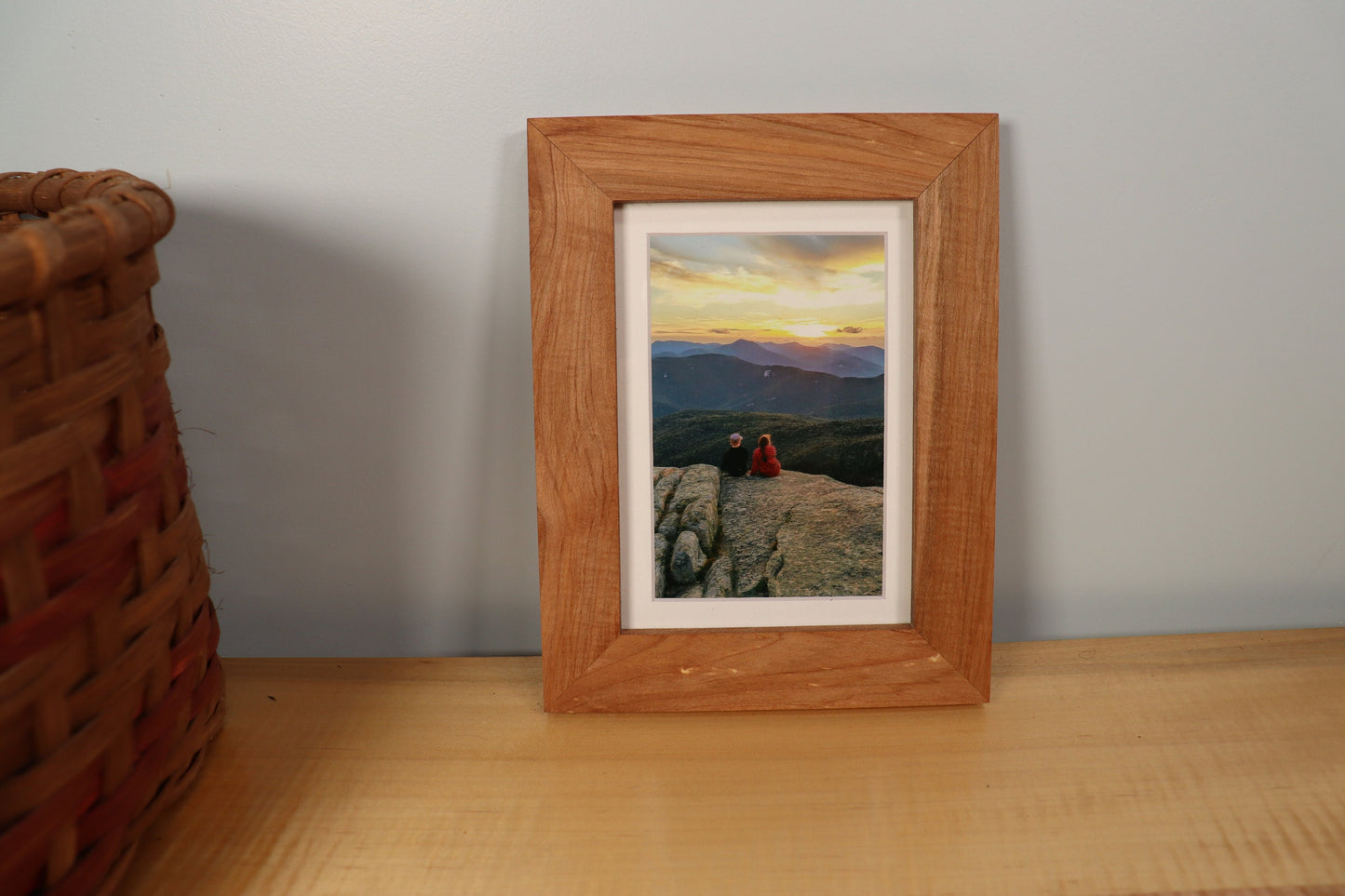 Dark Maple Gallery Frame - Minimalist Profile - Picture Frame | Natural Wood Frame