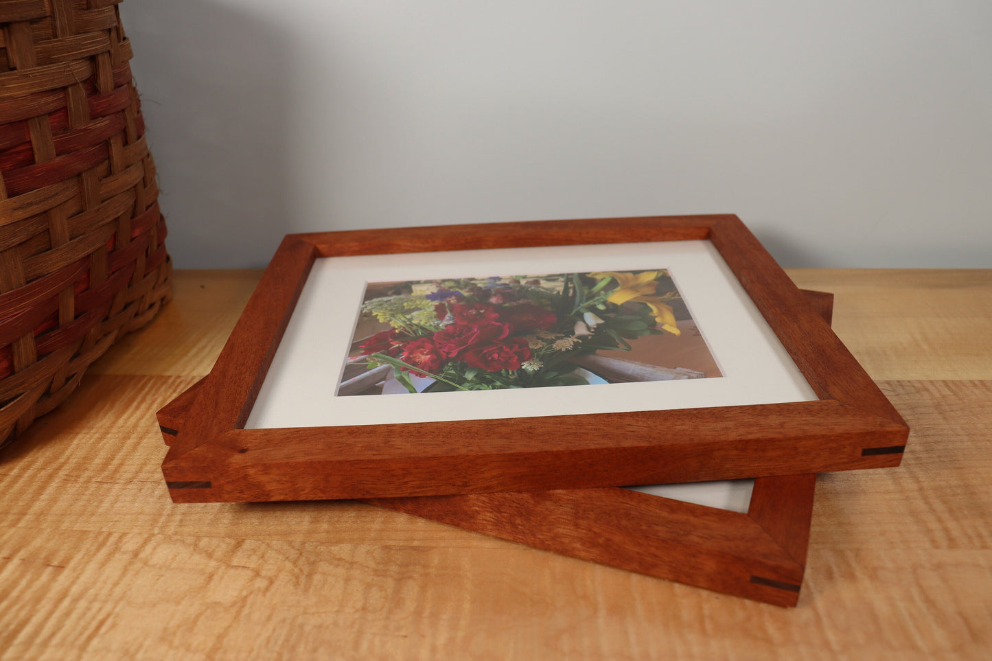 Mahogany Gallery Frame - Minimalist Profile - Picture Frame | Natural Wood Frame